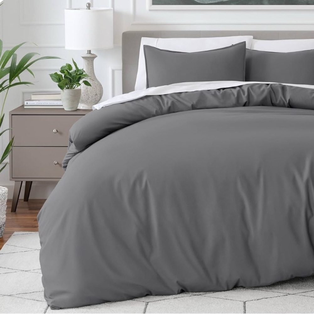 Elegant Gray Duvet Cover